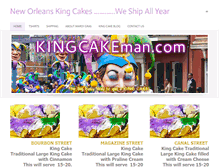 Tablet Screenshot of kingcakeman.com